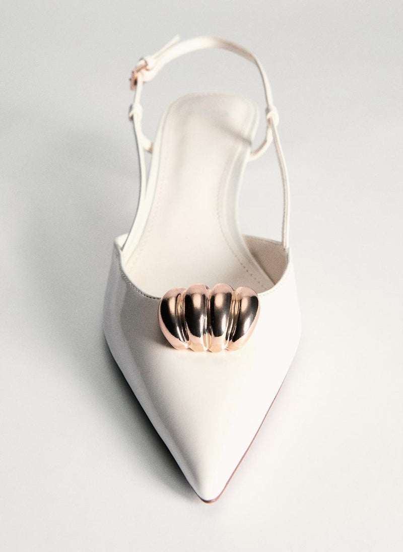 High Heel Shoe With Metallic Detail