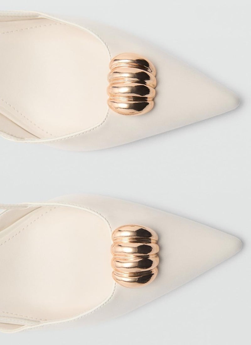 High Heel Shoe With Metallic Detail