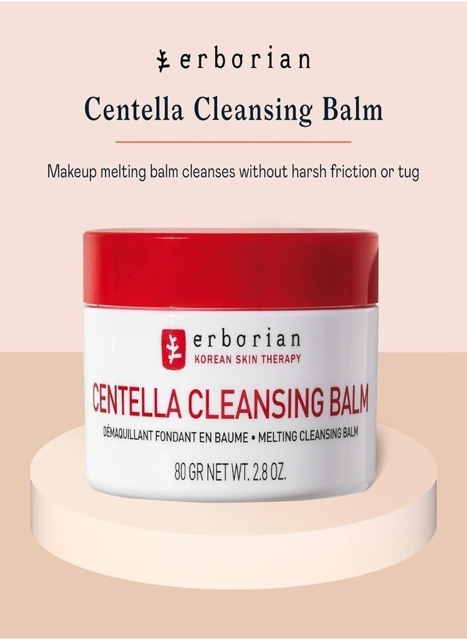 ERBORIAN Centella Cleansing Balm - Gentle Makeup Remover & Hydrating Cleanser 80g