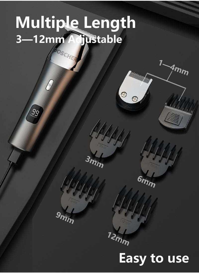 Electric Hair Trimmer for men, Body Shaver Groomer Safe Suitable, Shaver Rechargeable Waterproof Wet And Dry
