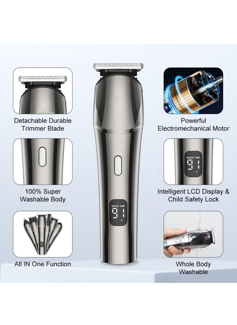 Electric Hair Trimmer for men, Body Shaver Groomer Safe Suitable, Shaver Rechargeable Waterproof Wet And Dry