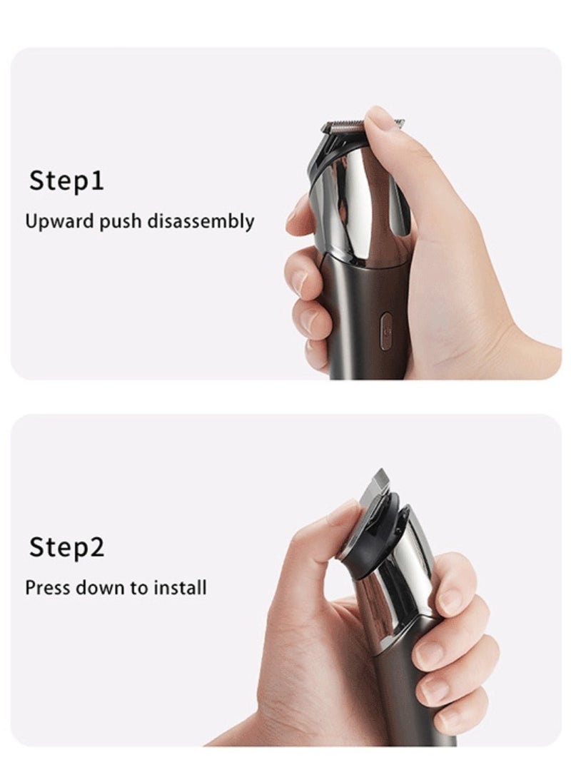 Electric Hair Trimmer for men, Body Shaver Groomer Safe Suitable, Shaver Rechargeable Waterproof Wet And Dry