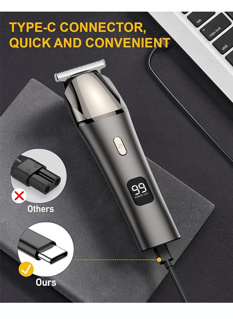 Waterproof Electric Clippers，11-in-1 Hair Clippers Beard Trimmer for Men,Type-C Nose Trimmer Metal Aluminum Hair Trimmer Body Trimmer Facial Trimmers