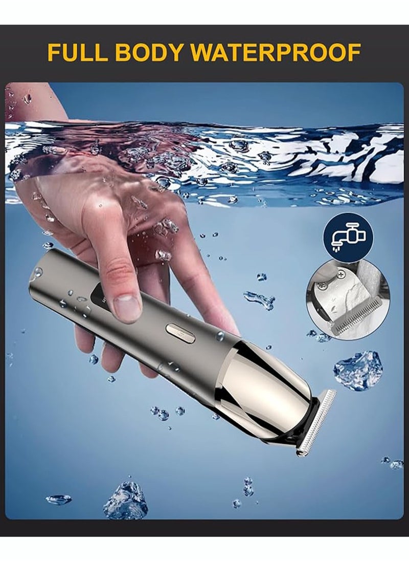 Waterproof Electric Clippers，11-in-1 Hair Clippers Beard Trimmer for Men,Type-C Nose Trimmer Metal Aluminum Hair Trimmer Body Trimmer Facial Trimmers