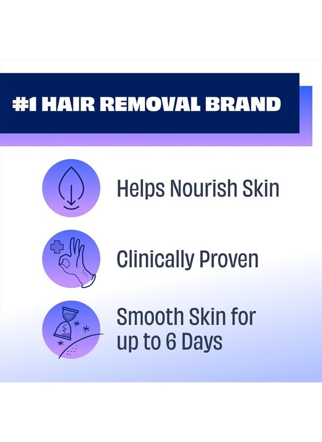 Men Hair Remover Body Cream, Manscape for Smooth Skin for Days, Coarse Hair Removal, 12 oz