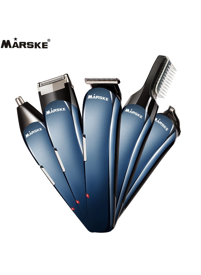 Marske Hair Clippers, Beard Trimmer for Men, Cordless Hair Trimmer Hair Cutting Groomer Kit, USB Rechargeable 5 in 1