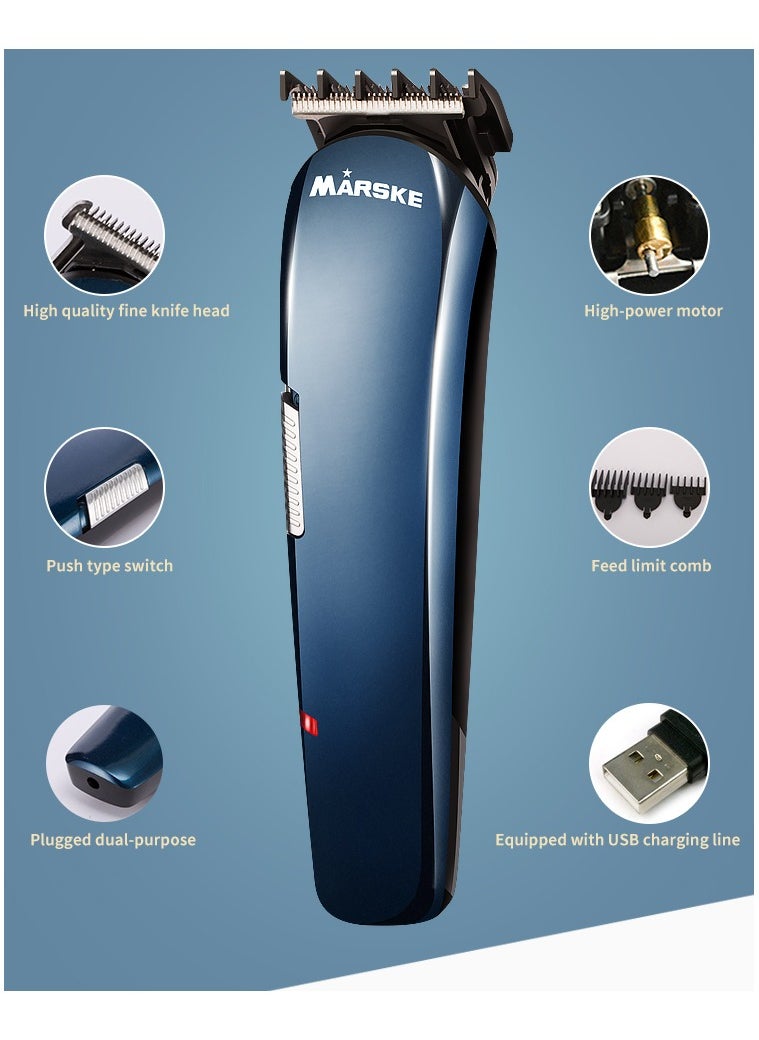Marske Hair Clippers, Beard Trimmer for Men, Cordless Hair Trimmer Hair Cutting Groomer Kit, USB Rechargeable 5 in 1