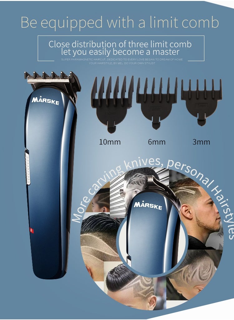 Marske Hair Clippers, Beard Trimmer for Men, Cordless Hair Trimmer Hair Cutting Groomer Kit, USB Rechargeable 5 in 1