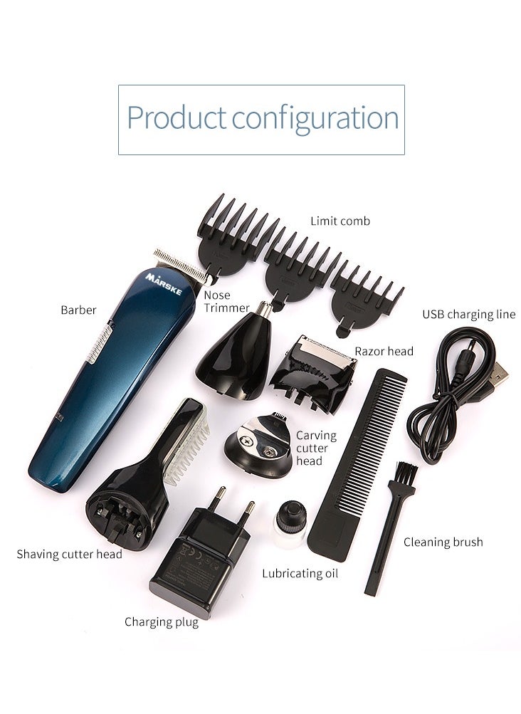 Marske Hair Clippers, Beard Trimmer for Men, Cordless Hair Trimmer Hair Cutting Groomer Kit, USB Rechargeable 5 in 1
