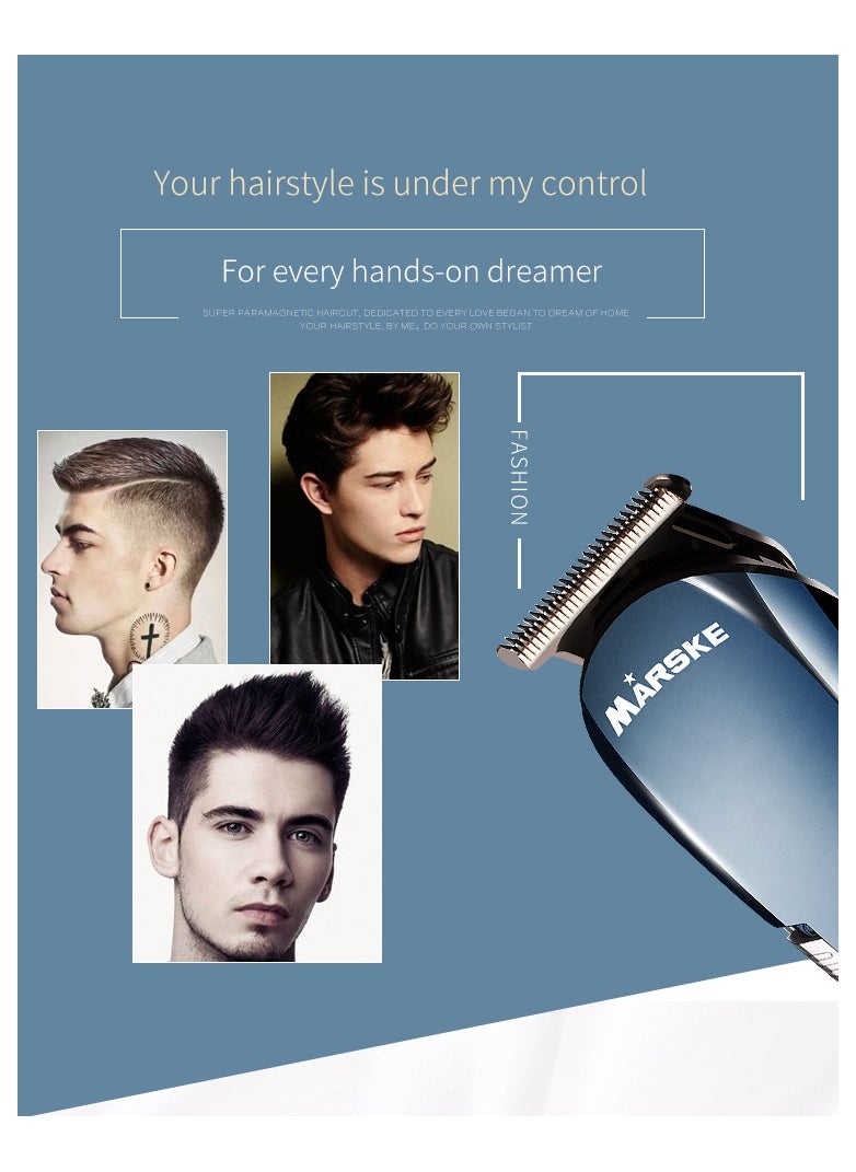 Marske Hair Clippers, Beard Trimmer for Men, Cordless Hair Trimmer Hair Cutting Groomer Kit, USB Rechargeable 5 in 1
