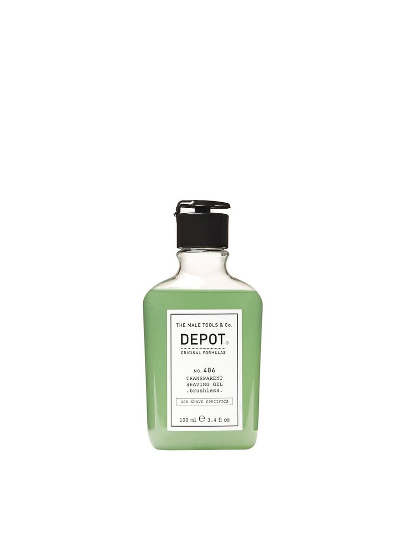 Depot No. 406 Transparent Shaving Gel Brushless 100ml