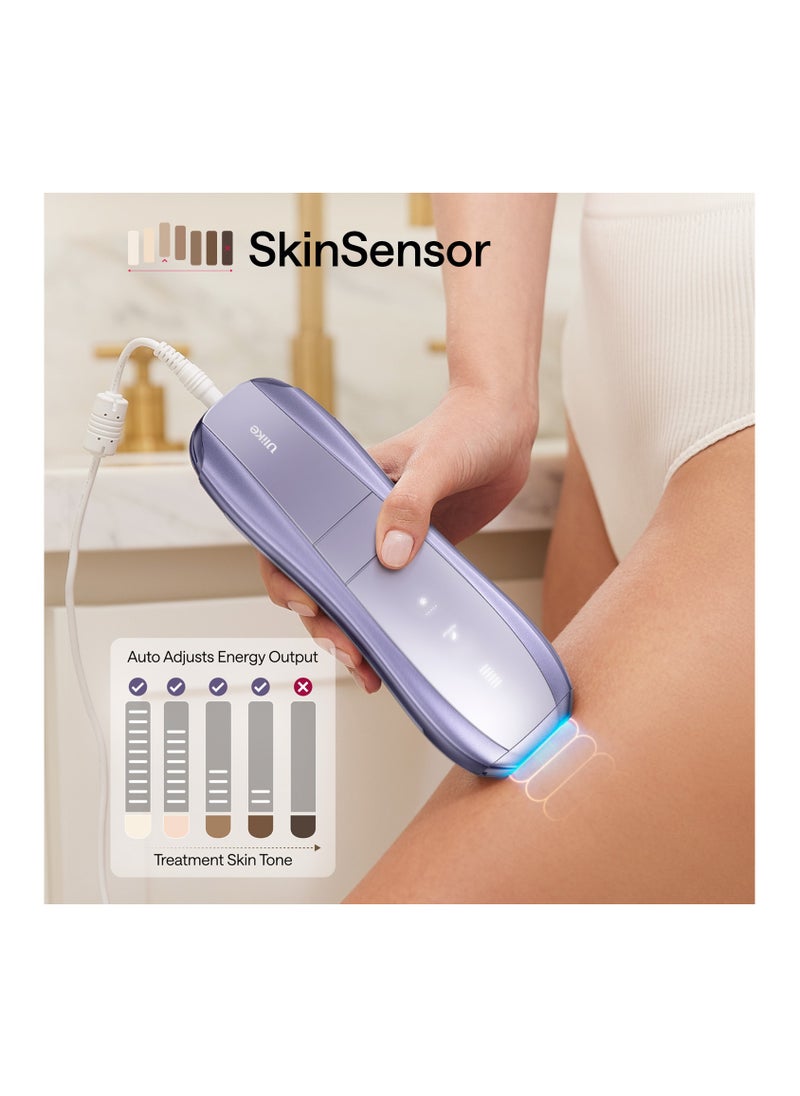 Ulike Laser Hair Removal, Air 10 IPL Hair Removal for Women and Men, 65°F Ice-Cooling Contact, Dual Lights, Skin Sensor & SHR Mode* for Nearly Painless, Effective & Long-Lasting Hair Removal from Home