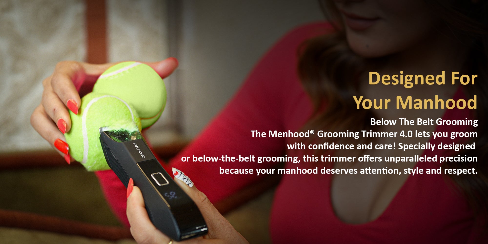 MENHOOD Grooming Trimmer 4.0 | Full Body & Trimmer with Dual Head Foil Technology | Best Trimmer & Body Shaver for Men with Waterproof IPX7 Technology | USB-C Fast Charging | 150 Min Runtime | 4000k LED Spotlight & Power Status Display