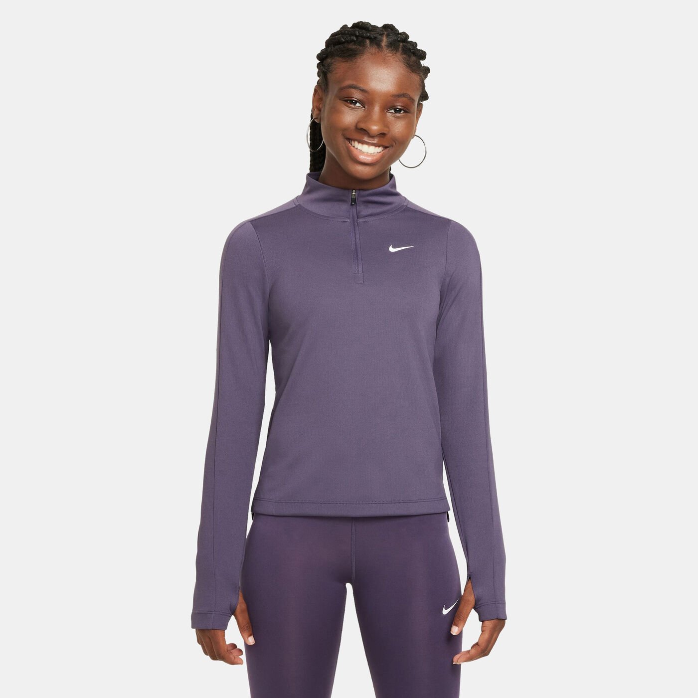 Kids' Dri-FIT Long-Sleeve 1/2-Zip Top