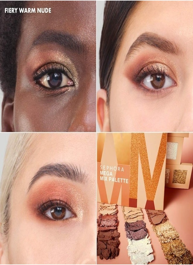 SEPHORA COLLECTION Mega Mix Eyeshadow Palette Fiery Warm Nude 7.3g