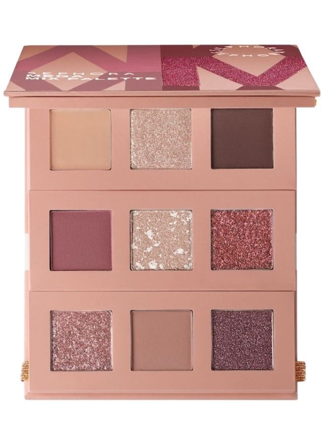SEPHORA COLLECTION Mega Mix Eyeshadow Palette Rebellious Rosey Nude 7.3g