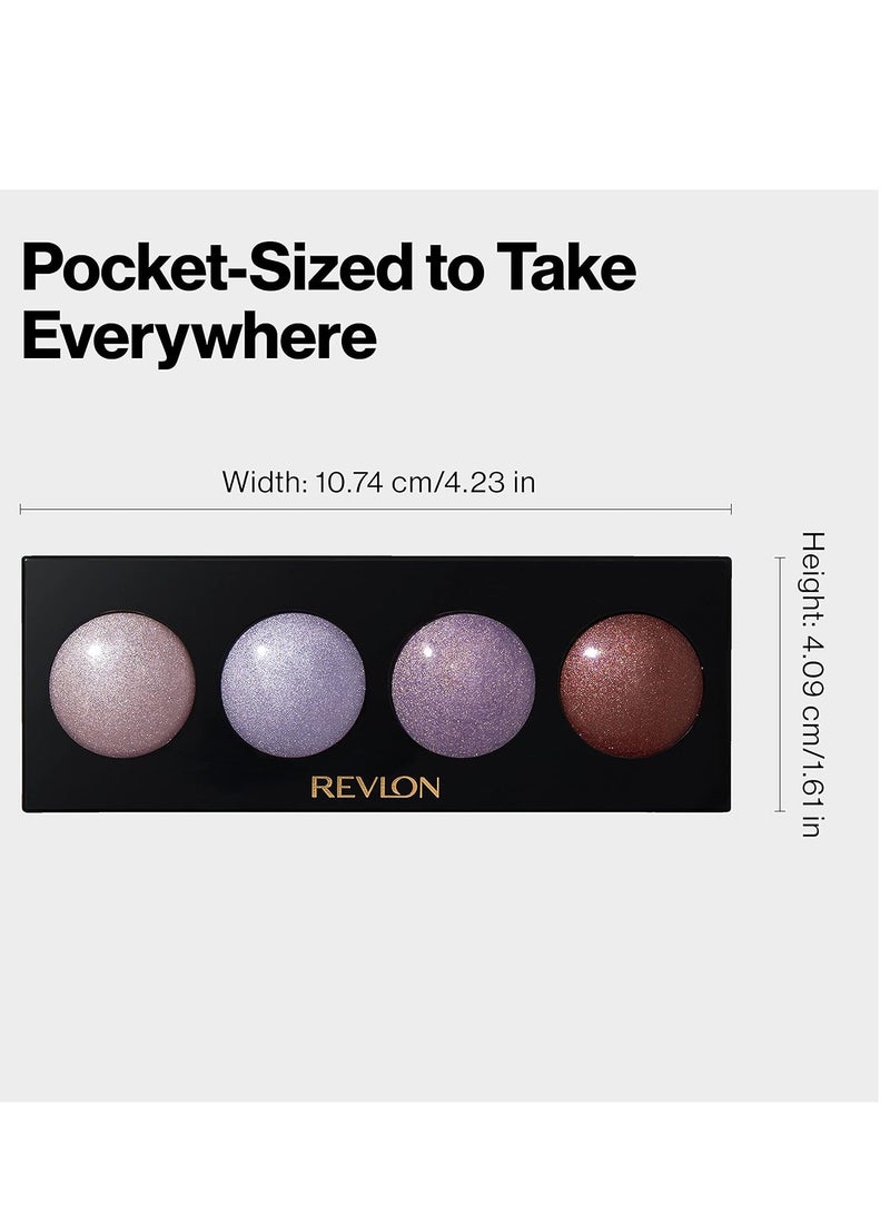 Revlon Crème Eyeshadow Palette, Illuminance Eye Makeup with Crease- Resistant Ingredients, Creamy Pigmented in Blendable Matte & Shimmer Finishes Not Just Nudes