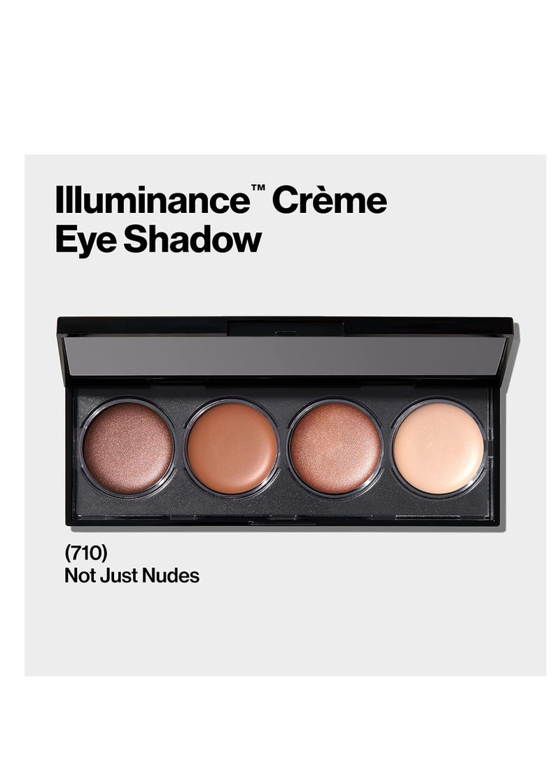 Revlon Crème Eyeshadow Palette, Illuminance Eye Makeup with Crease- Resistant Ingredients, Creamy Pigmented in Blendable Matte & Shimmer Finishes Not Just Nudes