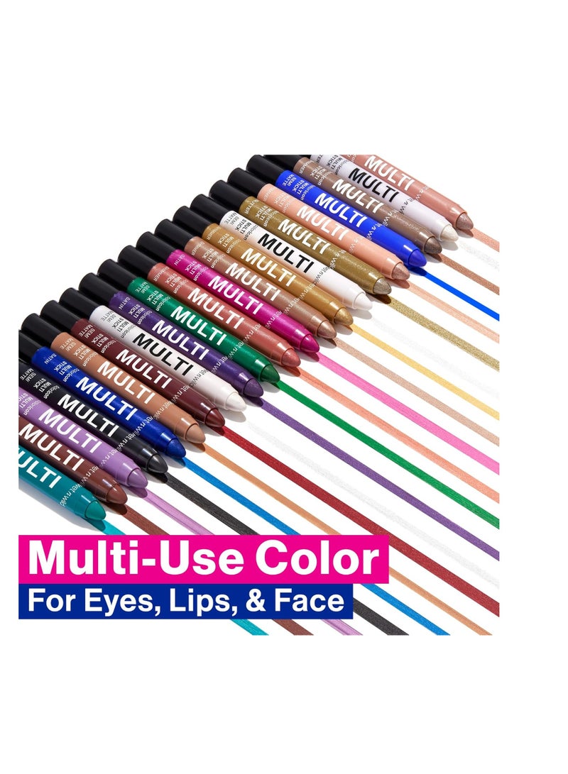 wet n wild Color Icon Cream Eyeliner Eyeshadow Multi-Stick, Moisturizing, Nourishing Velvety Cream-to-Powder Buildable & Blendable Formula, Cruelty-Free & Vegan Blue Lah Lah