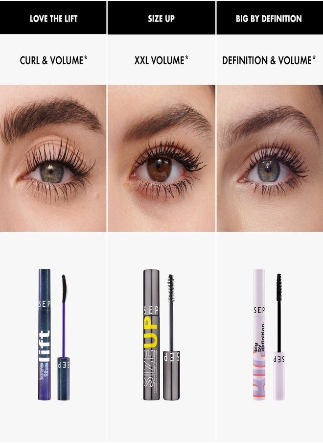 Sephora Collection Big By Definition Defining & Volumizing Mascara 8.5ml | Bold Lashes, Long-Lasting Volume
