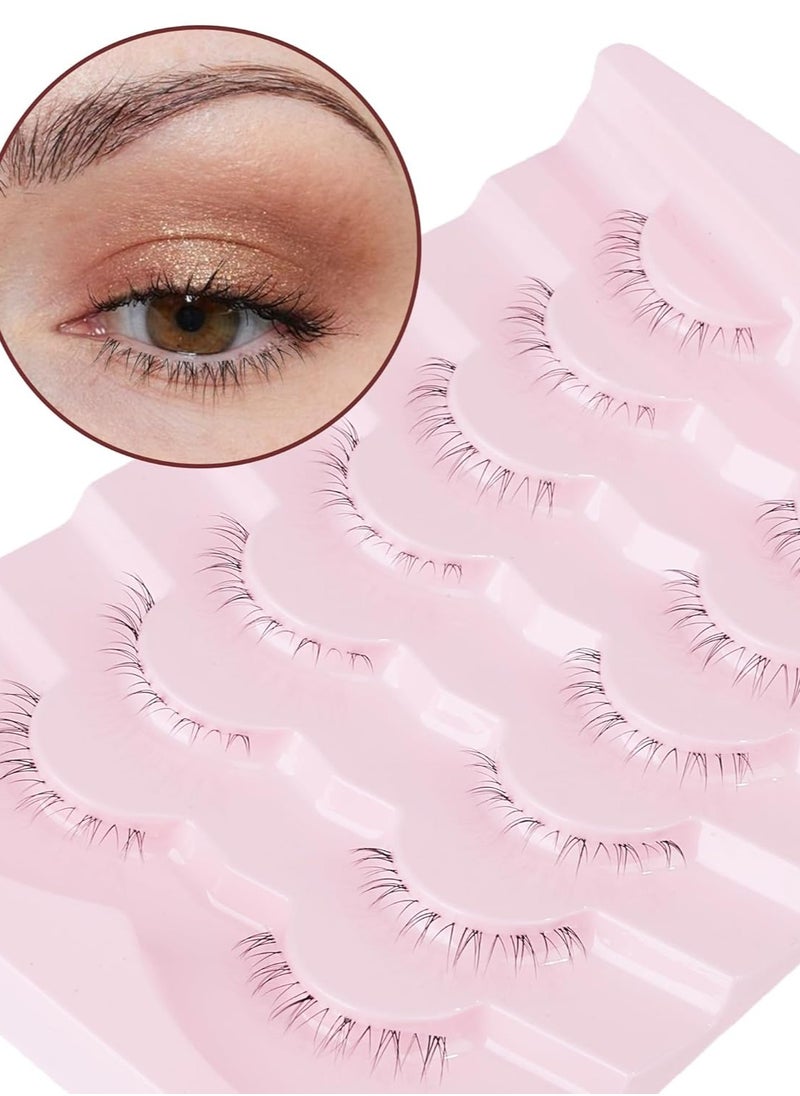 Eyelashes False Bottom Lashes Lower Lashes Fake Bottom Eyelashes 7 Pairs R-2