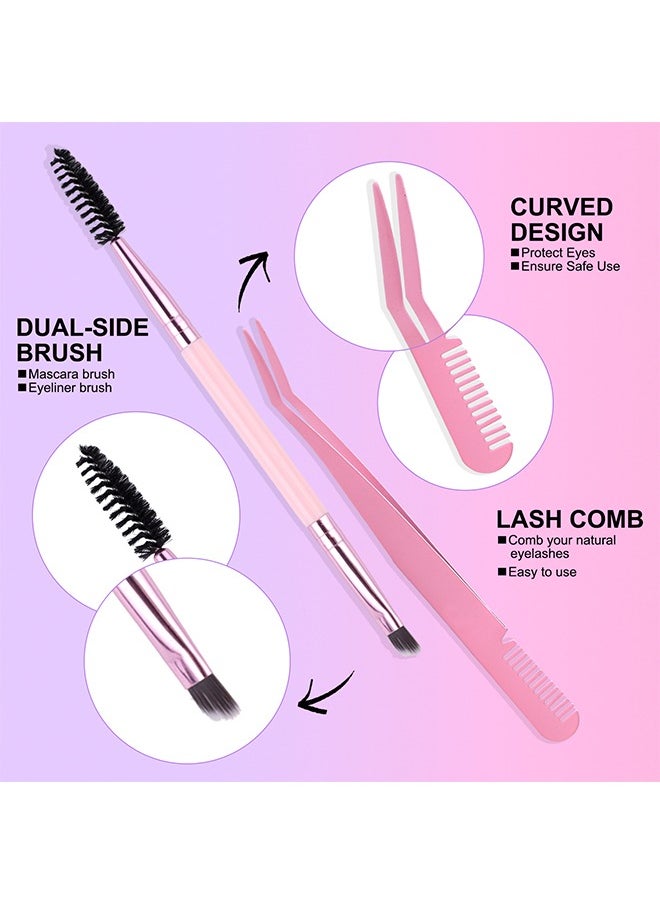 Segmented False Eyelash Set 270 Clusters, 60D 80D 100D Curled Thick Mix Lash Clusters, Eyelash Extension Kit, Enlarge Eyes Naturally, Curl Eyelash, Diy Eyelashes