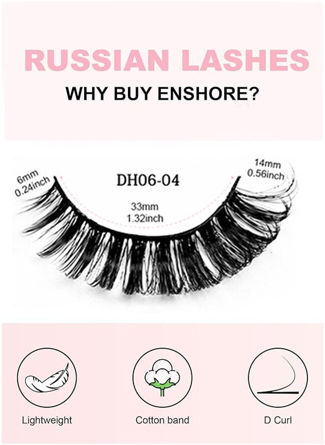 Strip False Lashes 10 Pairs, Faux Mink Lashes, Fluffy Natural Look Eyelashes, Curl Lashes Extension Strip Eyelashes Pack, Enlarge Your Eyes Eyelashes