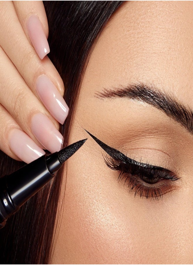 SEPHORA COLLECTION 12h Intense Ink Classic Line - Precise, Intense Felt-Tip Eyeliner 01 Deep Black - Matte Deep Black 1ml