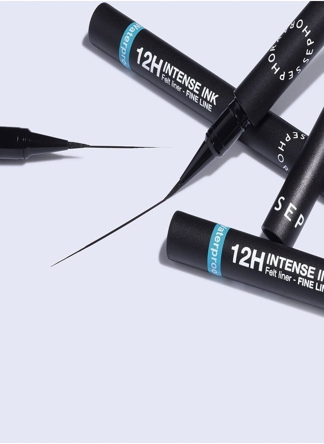 SEPHORA COLLECTION 12h Intense Ink Classic Line - Precise, Intense Felt-Tip Eyeliner 01 Deep Black - Matte Deep Black 1ml