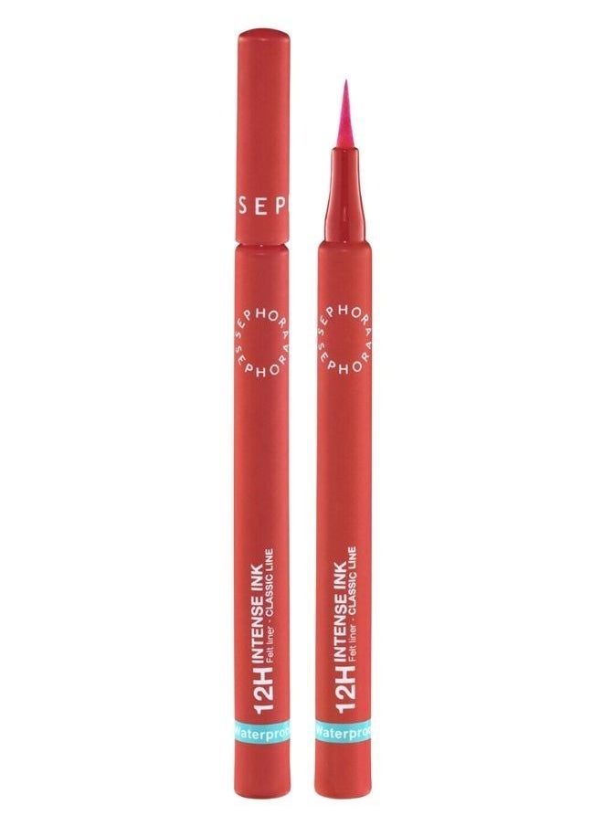 SEPHORA COLLECTION 12h Intense Ink Classic Line - Precise, Intense Felt-Tip Eyeliner 07 Vivid Pink 1ml