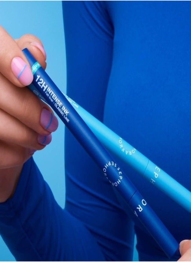 SEPHORA COLLECTION 12h Intense Ink Classic Line - Precise, Intense Felt-Tip Eyeliner 05 Baby Blue 1ml