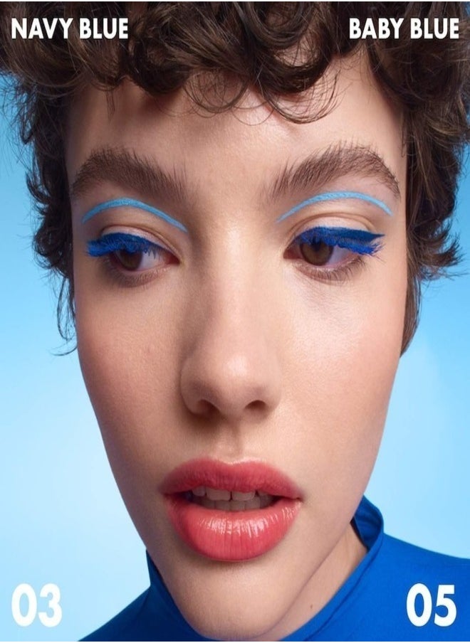 SEPHORA COLLECTION 12h Intense Ink Classic Line - Precise, Intense Felt-Tip Eyeliner 05 Baby Blue 1ml