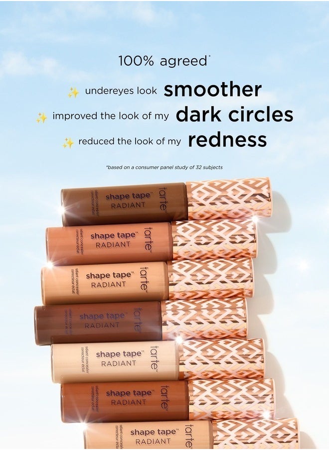 Tarte Shape Tape™ Radiant Concealer – 20B Light Medium Coverage with Radiant Finish 10ml / 0.33 Fl. Oz