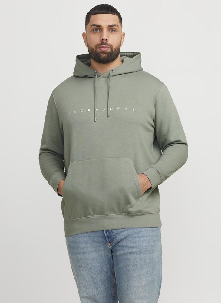 Plus Size Graphic Print Pull Over Hoodie