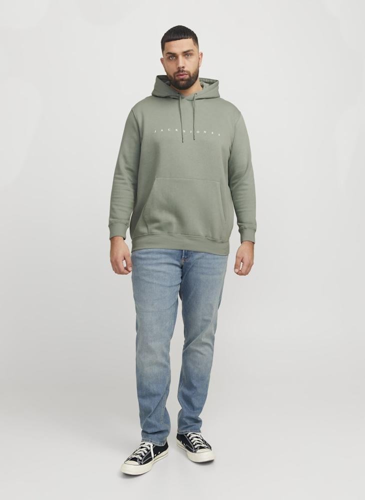 Plus Size Graphic Print Pull Over Hoodie