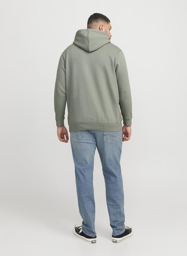 Plus Size Graphic Print Pull Over Hoodie