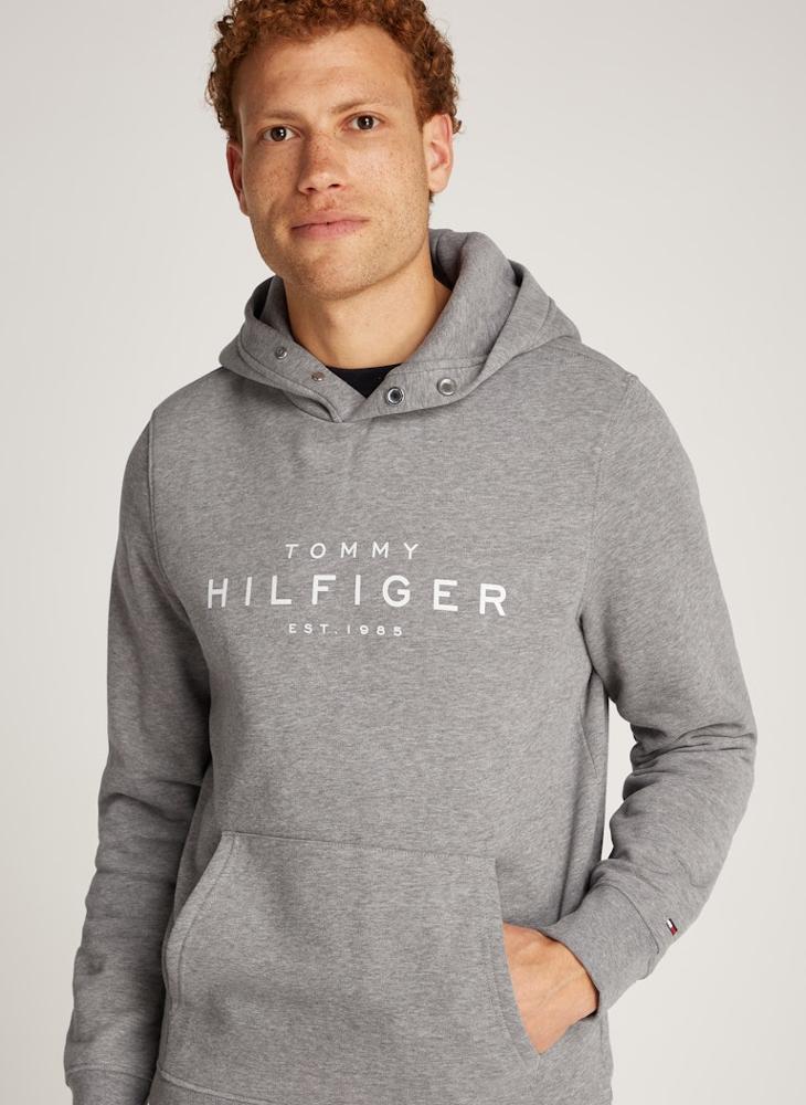 Graphic Print Pull Over Hoodie