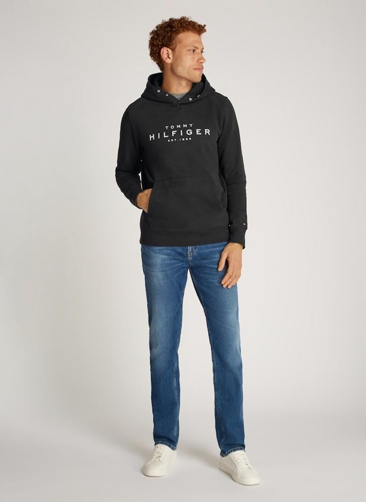 Graphic Print Pull Over Hoodie