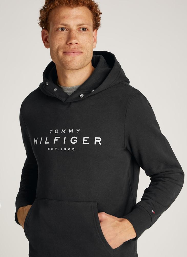 Graphic Print Pull Over Hoodie