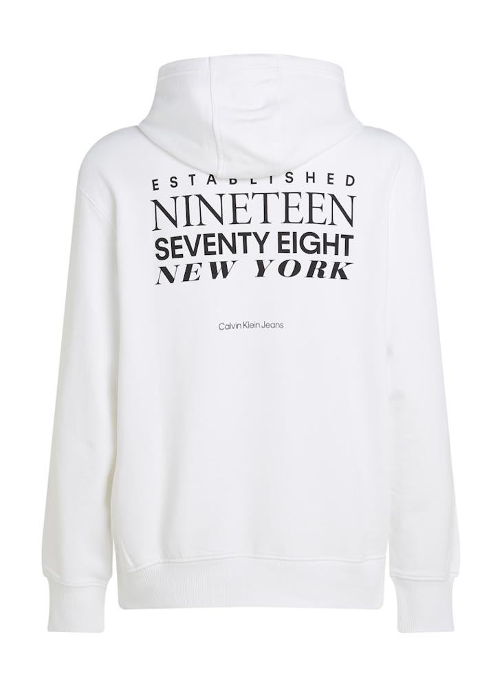 Graphic Print Drawsrting Hoodie