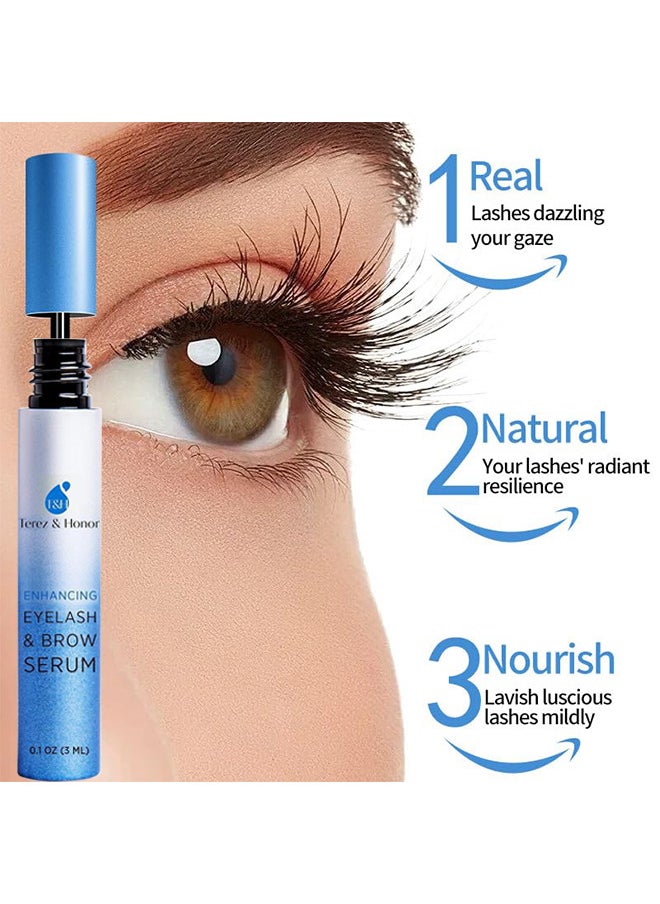 Enhancing Eyelash And Brow Growth Serum 3ml, Eyelash Enhancing Serum, Appearance of Longer And Thicker Eyelashes, Enhances And Protect Against Breakage, Improving Flexibility