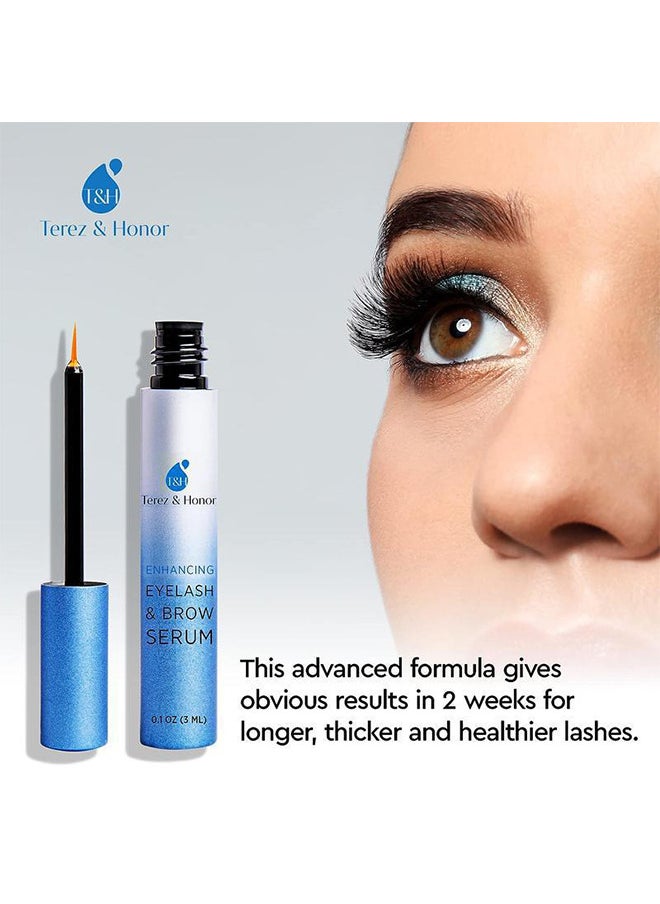 Enhancing Eyelash And Brow Growth Serum 3ml, Eyelash Enhancing Serum, Appearance of Longer And Thicker Eyelashes, Enhances And Protect Against Breakage, Improving Flexibility