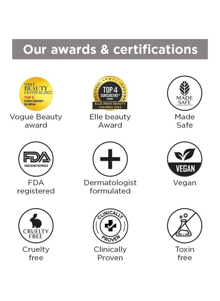 Mini Sunscreen for Men and Women 30ml with Vitamin C SPF 40 Broad Spectrum Protection Ultra Light Gel for All Skin Types Lightweight Non-Sticky
