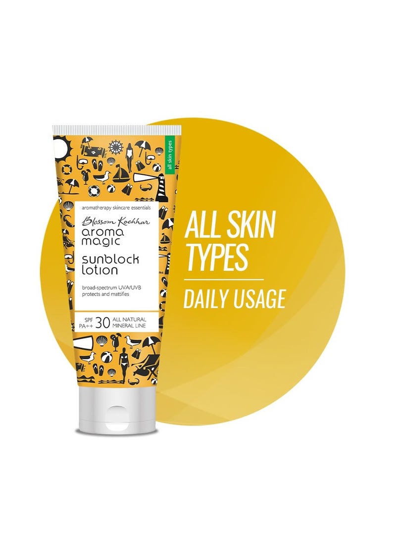 Aroma Magic Sunscreen Sun Block Lotion, SPF 30, 50ml