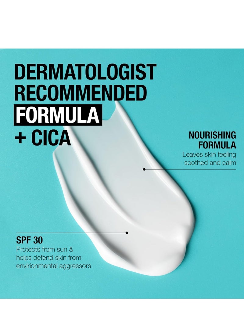 Neutrogena Ultra Gentle Daily Facial Moisturizer with SPF 30 Sunscreen with CICA, Lightweight Face Lotion with Broad Spectrum SPF 30 for Normal to Sensitive Skin, Fragrance-Free 100 mlml