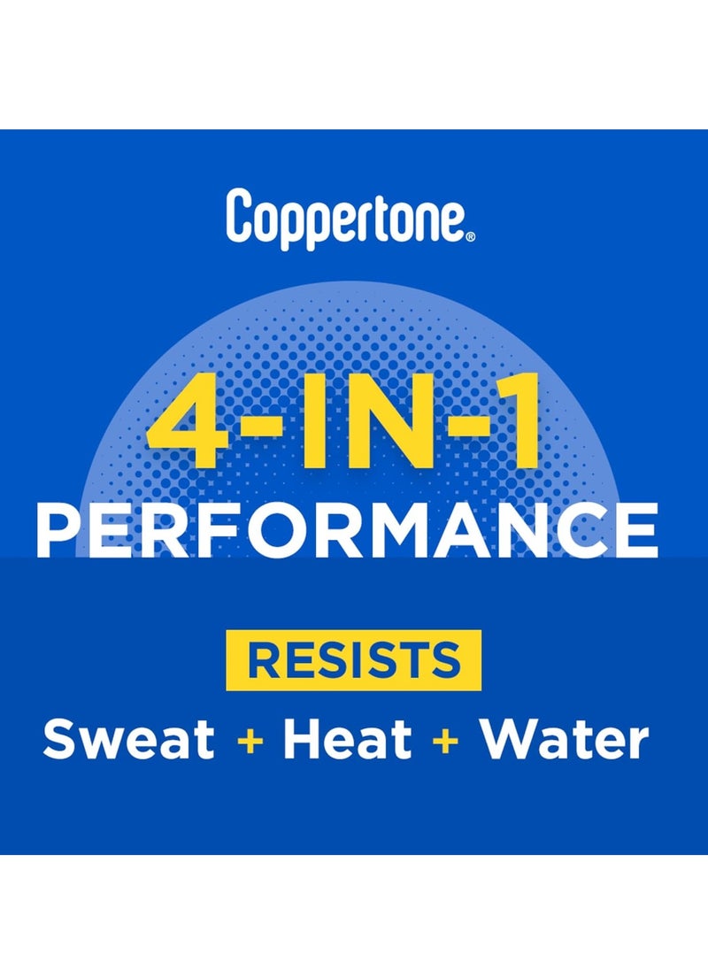 Coppertone Sport Sunscreen Lotion SPF 50, Water Resistant Sunscreen Bulk Pack, 3 Fl Oz Bottle, Pack of 6