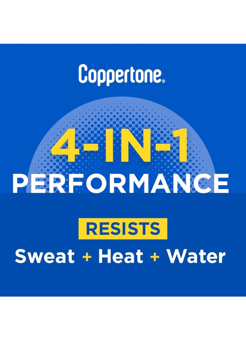 Coppertone Sport Sunscreen Spray SPF 50, Water Resistant Spray Sunscreen Pack, 5.5 Oz, Pack of 2 (Packaging May Vary)