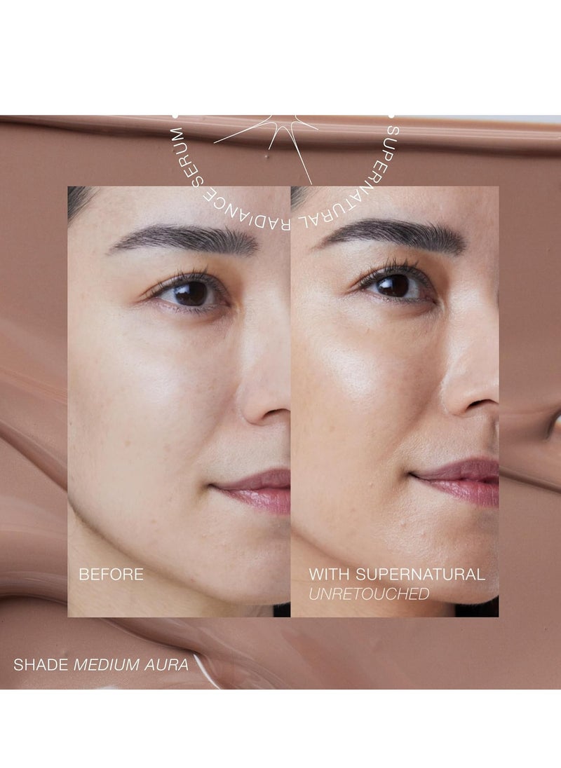 RMS Beauty SuperNatural Radiance Serum - Broad Spectrum SPF 30 with Non Nano Zinc Oxide, Tinted Sunscreen for Face, Clean Beauty Mineral Sunscreen