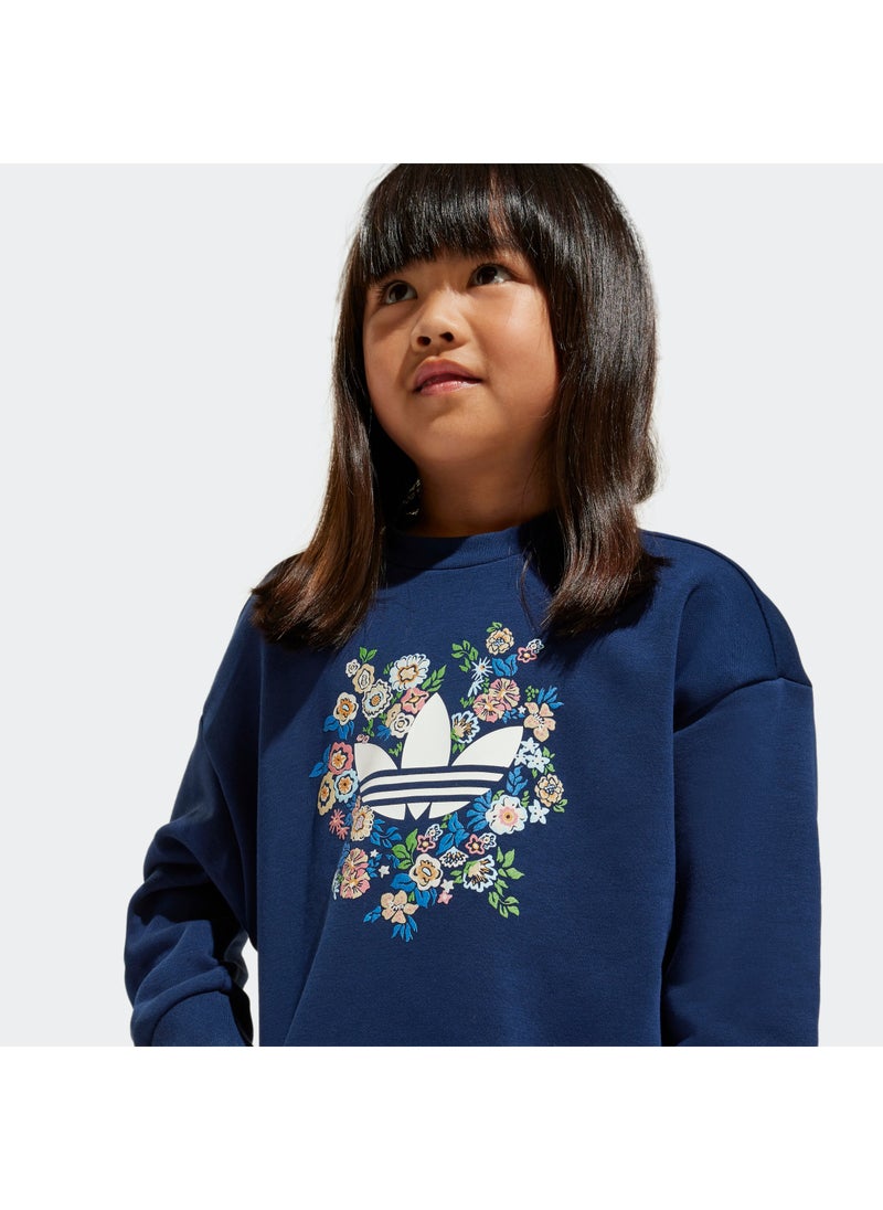 Kids Adidas Originals X Liberty London Crew Leggings Set