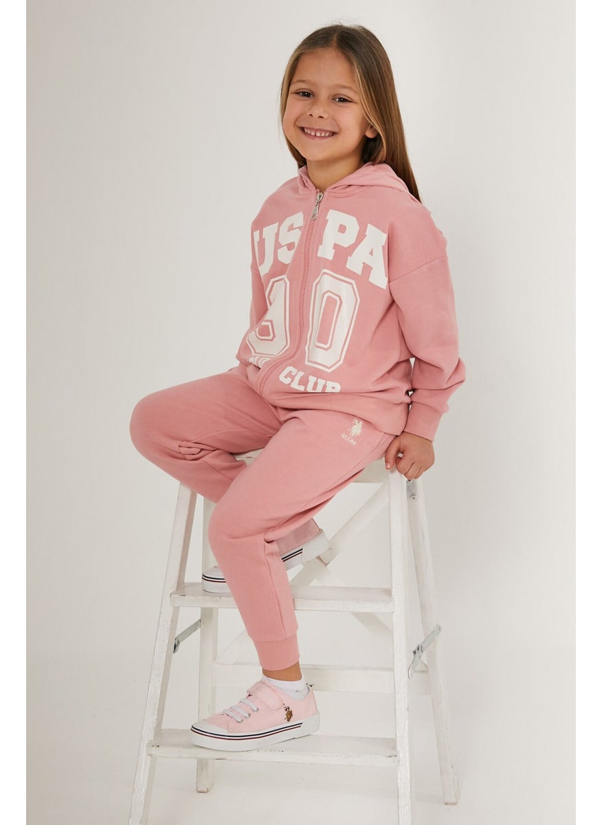 BASE. Polo Assn. Naive Pink Girl's Tracksuit Set